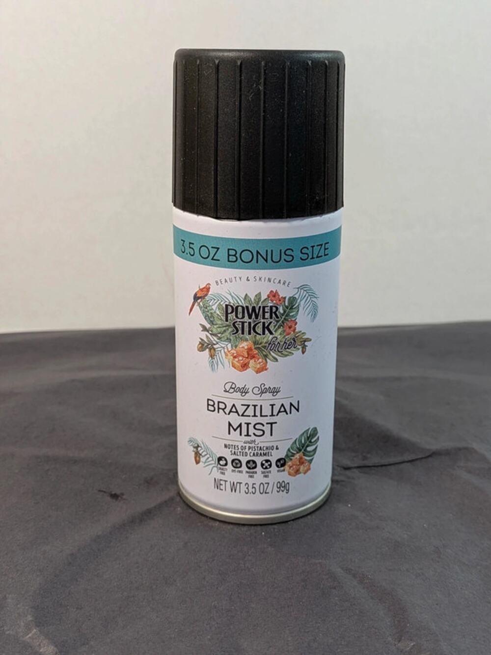 Power Stick for Her Brazilian Mist Body Spray 3.5 oz Pistachio Salted Caramel